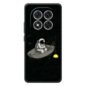 Силіконовый Чохол з принтом "Космонавти" на Xiaomi Poco M8 Pro (Космонавт на рибалці)
