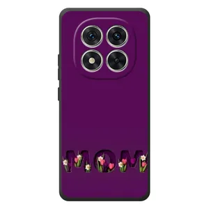 Чехлы на день мамы для Xiaomi Poco M8 Про (Мама с цветами)