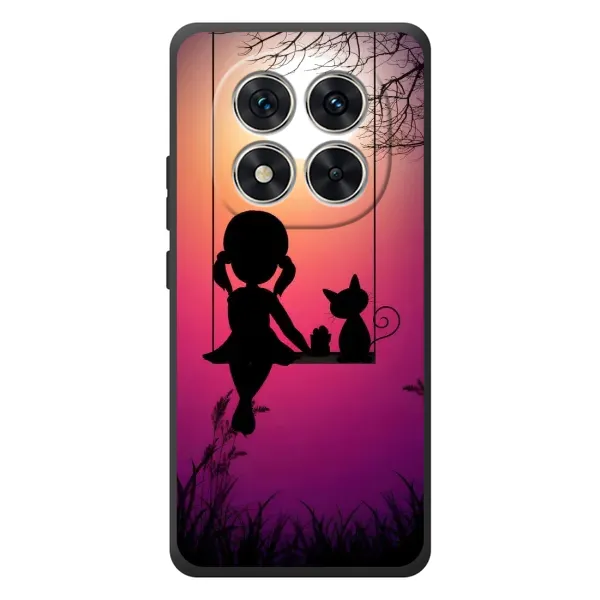 Чехол с рисунком «На качели» для Xiaomi Poco M8 Pro