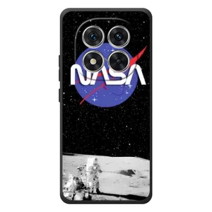 Силіконовый бампер з принтом "Наса" на Xiaomi Poco M8 Pro (Nasa на місяці)