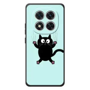 Силиконовый чехол с котиком для Xiaomi Poco M8 Pro (Падающий кот)