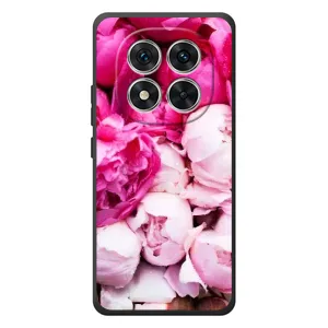 Силиконовый бампер с принтом (цветочки) на Xiaomi Poco M8 Про (Пионы)