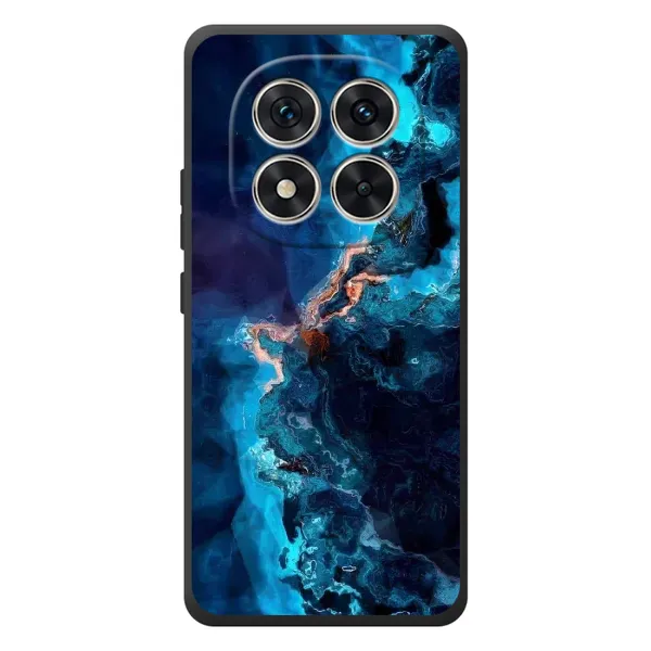 Чехол с рисунком «Синий мрамор» для Xiaomi Poco M8 Pro