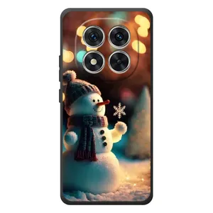 Чехлы на Новый Год Xiaomi Poco M8 Pro (Снеговик праздничный)