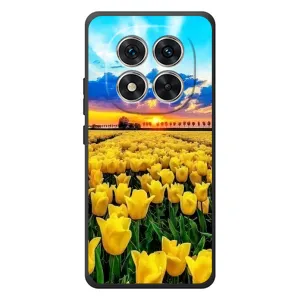Чехлы с картинкой (Тюльпаны) на Xiaomi Poco M8 Про (Желтые тюльпаны)