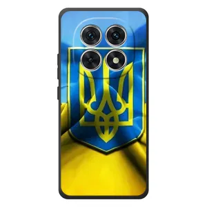 Чехол с картинкой (Патриотический ГЕРБ) на Xiaomi Poco M8 (Герб и Флаг Украины)