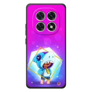Чехол Бравл Старс для Xiaomi Poco M8 (Леон в костюме Акулы)