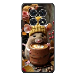 Печатный чехол «Зверята с кофе» для Xiaomi Poco M8 (Мышка с кофе)