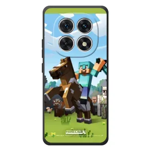 Чехлы для Xiaomi Poco M8 (Персонажи Майн Крафт) (На коне)
