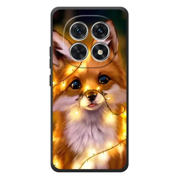 Чехол с рисунком «Новогодний лисенок» для Xiaomi Poco M8