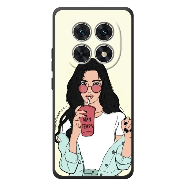 Чехол с рисунком «С напитком» для Xiaomi Poco M8