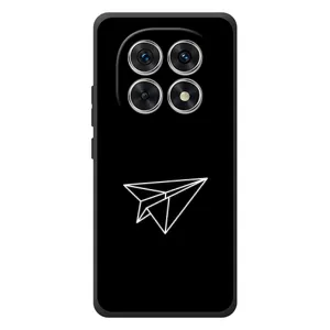 Чехол с картинками на черном фоне для Xiaomi Poco M8 (Самолетик)