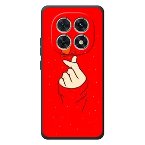 Чохол (Знак сердечка) для Xiaomi Poco M8 (Сердечко на червоному)