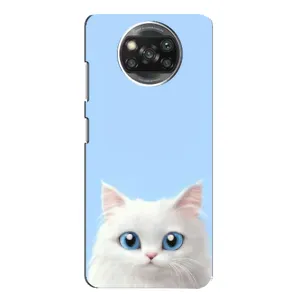 Чехол на тематику: Коты для Xiaomi POCO X3 Pro (Белый кот)