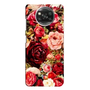 Силиконовый бампер с принтом (цветочки) на Xiaomi Poco X3 Pro (Букет цветов)
