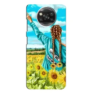 Чохол Стильні дівчата на Xiaomi POCO X3 Pro (Дівчина на полі)