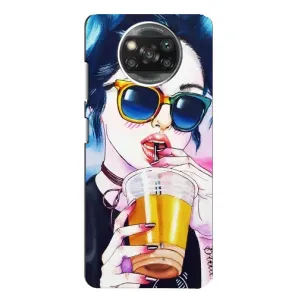 Чохол з картинкою Модні Дівчата Xiaomi POCO X3 Pro (Дівчина з коктейлем)