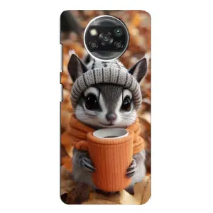 Печатный чехол «Зверята с кофе» для Xiaomi POCO X3 Pro