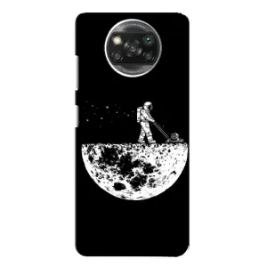 Силиконовый Чехол с принтом "Космонавты" на Xiaomi POCO X3 Pro (Космонавт)