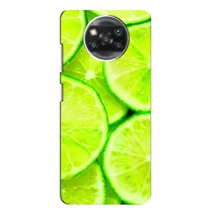 Чехол с изображением  вкусной еды для Xiaomi POCO X3 Pro (Лайм)