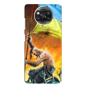 Чехол с картинкой (Патриотический КОЗАК) на Xiaomi POCO X3 Pro (Сильный Козак)