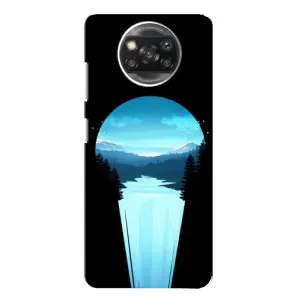 Летний Чехол на Xiaomi POCO X3 Pro (Синий Водопад)