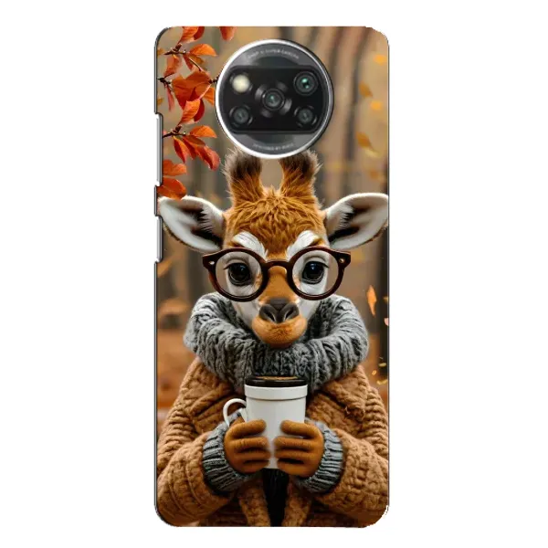 Чехол с рисунком «Жираф с кофе» для Xiaomi POCO X3 Pro Чехол с рисунком «Жираф с кофе» для Xiaomi POCO X3 Pro