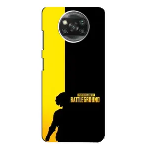 Чехол (TPU) с картинкой "Лого Пабг" на Поко X3 (Battlegrounds)