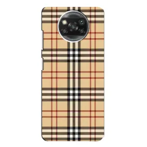 Чохол з Брендами одягу на Поко X3 (Burberry стиль)