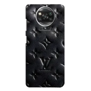 Текстурний Чохол Louis Vuitton для Поко X3 (Чорний ЛВ)