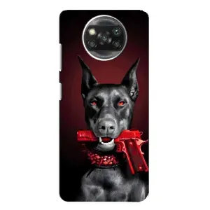 Чехол ДОБЕРМАН для Xiaomi POCO X3 (Доберман злой)