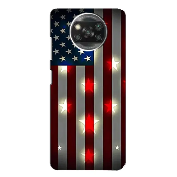 Чехол с рисунком «Флаг США 2» для Xiaomi POCO X3 Чехол с рисунком «Флаг США 2» для Xiaomi POCO X3