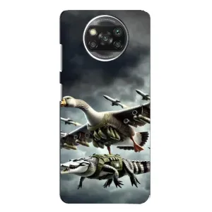 Чехол с мемами тралалело тралала для Xiaomi POCO X3 (Гусини и крокодило)