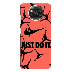 Силіконовый Чохол Nike Air Jordan на Поко X3 (Just Do It)