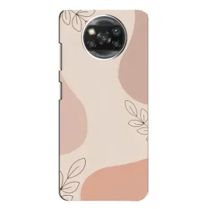 Чохол квітковий дизайн для Xiaomi POCO X3 (Кориневий фон)