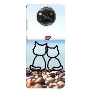 Силиконовые Чехлы Любимому человеку для Xiaomi POCO X3 (Котейки)