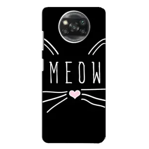 Бампер с изображением Котиков для Поко X3 (КОТИК MEOW)