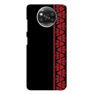 Силіконовый Чохол на Xiaomi POCO X3 (Червона вишиванка)