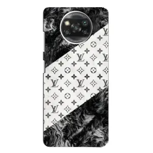 Чехол Стиль Louis Vuitton на Xiaomi POCO X3 (LV на белом)