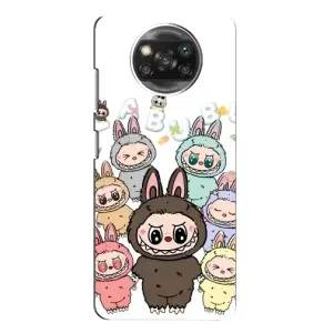 Чехол с принтом Лабубу для Xiaomi POCO X3