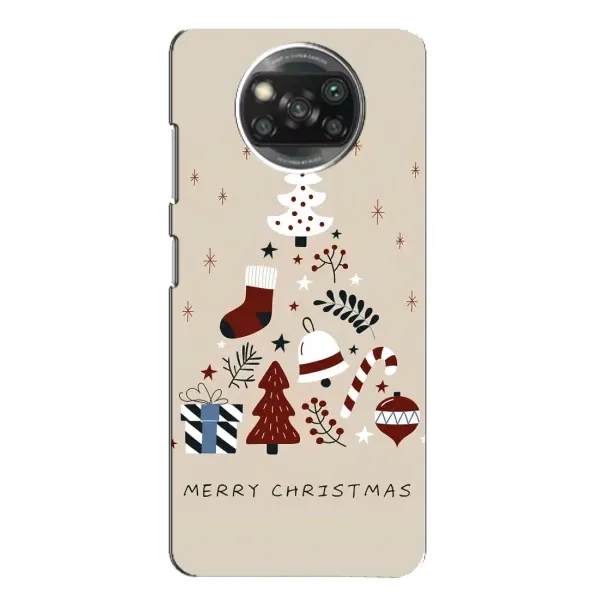 Чехол с рисунком «Merry Christmas» для Xiaomi POCO X3 Чехол с рисунком «Merry Christmas» для Xiaomi POCO X3