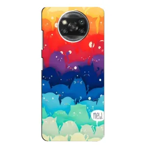 Силиконовый чехол с котиком для Xiaomi POCO X3 (Mew)