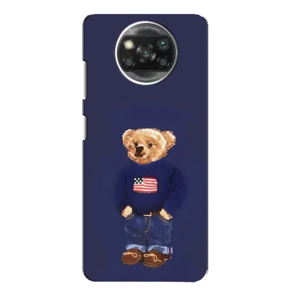 Чехол с рисунком «Мишка USA» для Xiaomi POCO X3 Чехол с рисунком «Мишка USA» для Xiaomi POCO X3