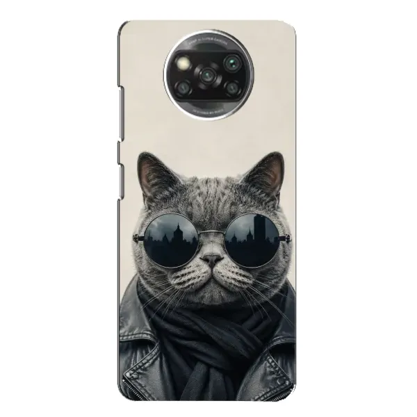 Чехол с рисунком «Модный кот» для Xiaomi POCO X3 Чехол с рисунком «Модный кот» для Xiaomi POCO X3