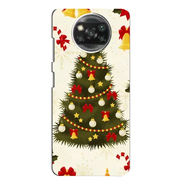Чехол с рисунком «Новогодний принт» для Xiaomi POCO X3 Чехол с рисунком «Новогодний принт» для Xiaomi POCO X3