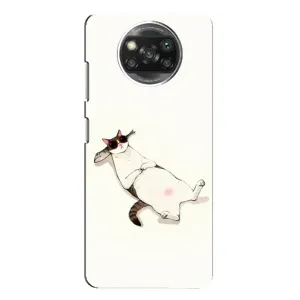Чехол на тематику: Коты для Xiaomi POCO X3 (Отдых)