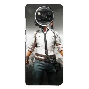 Силиконовый чехол с картинкой "Герой Pubg" на Xiaomi POCO X3 (Пабг)
