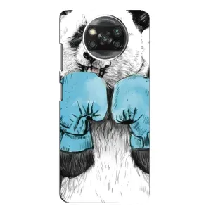 Чехлы с Пандами на Xiaomi POCO X3 (Панда боксер)