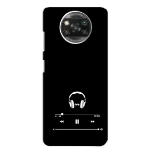 Чохол з картинками на чорному фоні для Xiaomi POCO X3 (Плеєр)