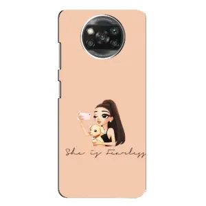 Силиконовый Чехол на Xiaomi POCO X3 с картинкой Стильных Девушек (С собакой)